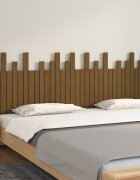 vidaXL Стенна табла за спалня меденокафява 204x3x80 см бор масив