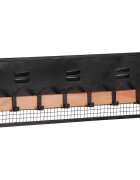 vidaXL Стенна закачалка за палта 90x11x30 см масивна дървесина цвят манго