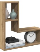 vidaXL Стенни кубични рафтове 2 бр дъб артизан 50x15x50 см