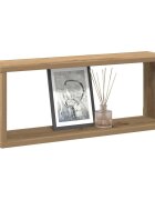vidaXL Стенни кубични рафтове 2 бр дъб артизан 60x15x23 см