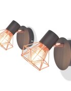 vidaXL Стенни лампи 2 бр с 2 LED филамент крушки 8 W