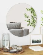 vidaXL Стенни огледала Кръгла Ø 50 cm закалено стъкло