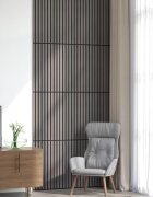 vidaXL Стенни панели 8 бр. 605 x 60 см Сиво