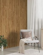 vidaXL Стенни панели с вид на дърво кафяви PVC 412 м²