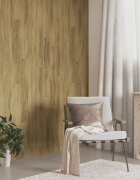 vidaXL Стенни панели с вид на дърво кафяви PVC 412 м²