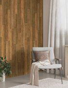 vidaXL Стенни панели с вид на дърво кафяви PVC 412 м²
