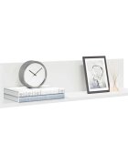 vidaXL стенни рафтове 2 бр. бели 75x165x165 см