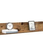 vidaXL Стенни рафтове 2 бр старо дърво 100x165x165см инженерно дърво