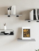 vidaXL Стенни рафтове 4 бр сив сонома 40x30x15 см инженерно дърво