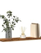 vidaXL стенни рафтове 4 бр. старо дърво 40x20x15 cm инженерно дърво