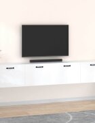 vidaXL Стенни шкафове 2 бр бели 100x365x35 см инженерно дърво