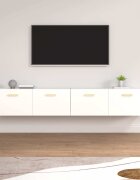 vidaXL Стенни шкафове 2 бр бели 100x365x35 см инженерно дърво