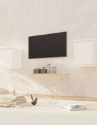 vidaXL Стенни шкафове 2 бр бели 30x30x40 см бор масив