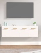 vidaXL Стенни шкафове 2 бр Бял 60x365x35 см инженерно дърво