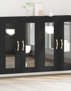 vidaXL Стенни шкафове 2 бр. Черния дъб 695 x 34 x 90 см