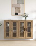 vidaXL Стенни шкафове 2 бр. дъб артизан 695 x 34 x 90 см