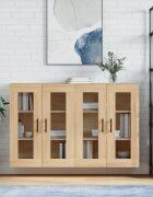 vidaXL Стенни шкафове 2 бр дъб сонома инженерно дърво