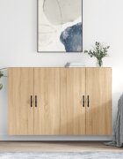 vidaXL Стенни шкафове 2 бр дъб сонома инженерно дърво