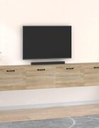 vidaXL Стенни шкафове 2 бр сонома дъб 100x365x35 см инженерно дърво