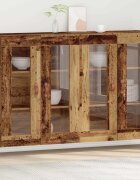 vidaXL Стенни шкафове 2 бр. Старо дърво 695 x 34 x 90 см