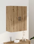 vidaXL Стенни шкафове дъб артизан 695x34x90 см