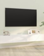 vidaXL Стенни ТВ шкафове 2 бр бели 100x30x30 см инженерно дърво