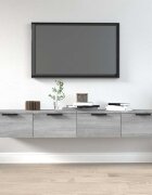 vidaXL Стенни ТВ шкафове 2 бр сив сонома 68x30x20 см инженерно дърво