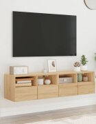 vidaXL Стенни ТВ шкафове 2 бр сонома дъб 60x30x30 см инженерно дърво