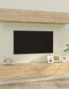 vidaXL Стенни ТВ шкафове 4 бр дъб сонома 100x30x30 см