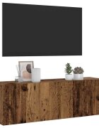 vidaXL Стенни ТВ шкафове старо дърво 100x30x30 см инженерно дърво