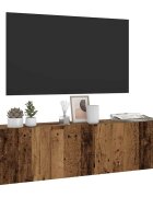 vidaXL Стенни ТВ шкафове старо дърво 120x30x30 см инженерно дърво