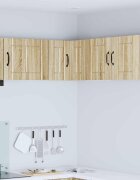 vidaXL Стенно ъглово шкафче LUCCA Дъб сонома 57 x 57 x 40 см