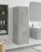 vidaXL Стенно Баня Кабинет Бетонно сиво 33 x 345 x 100 см