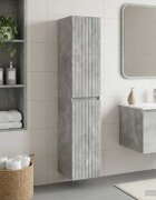 vidaXL Стенно Баня Кабинет Бетонно сиво 33 x 345 x 160 см