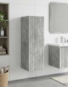 vidaXL Стенно Баня Кабинет Бетонно сиво 33 x 345 x 60 см