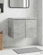 vidaXL Стенно Баня Кабинет Бетонно сиво 625 x 445 x 50 см