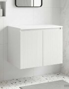 vidaXL Стенно Баня Кабинет Бяло 625 x 445 x 50 см