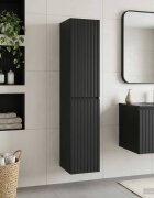 vidaXL Стенно Баня Кабинет Черно 33 x 345 x 160 см