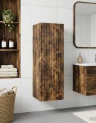 vidaXL Стенно Баня Кабинет Опушен дъб 33 x 345 x 60 см