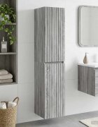 vidaXL Стенно Баня Кабинет Сив Сонома 33 x 345 x 160 см