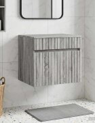 vidaXL Стенно Баня Кабинет Сив Сонома 59 x 445 x 50 см