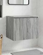 vidaXL Стенно Баня Кабинет Сив Сонома 625 x 445 x 50 см