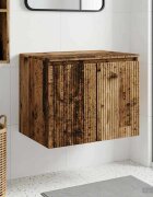 vidaXL Стенно Баня Кабинет Старо дърво 625 x 445 x 50 см