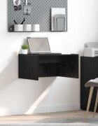 vidaXL Стенно бюро Черния дъб Инженерна дървесина 60 x 45 x 30 cm