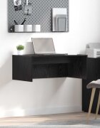 vidaXL Стенно бюро Черния дъб Инженерна дървесина 80 x 45 x 30 см