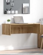 vidaXL Стенно бюро Дъб Инженерна дървесина 100 x 45 x 30 см