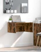 vidaXL Стенно бюро Димян дъб Инженерна дървесина 60 x 45 x 30 cm
