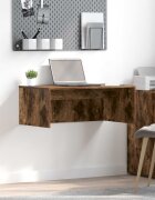 vidaXL Стенно бюро Димян дъб Инженерна дървесина 80 x 45 x 30 см