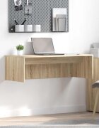 vidaXL Стенно бюро Сонома дъб Инженерна дървесина 100 x 45 x 30 см