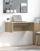 vidaXL Стенно бюро Сонома дъб Инженерна дървесина 80 x 45 x 30 см